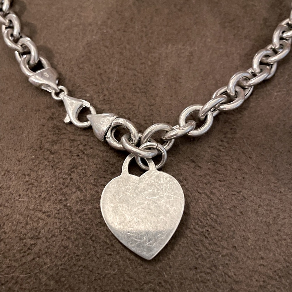 Sterling Solid Silver Necklace - image 3